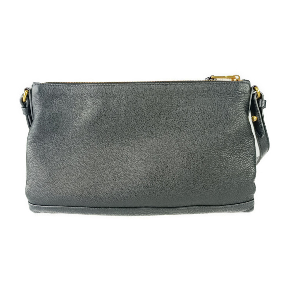PRADA Black Leather Shoulder Bag - Picture 3 of 10